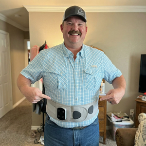 Customer wearing the Irries Uni Fusion Belt